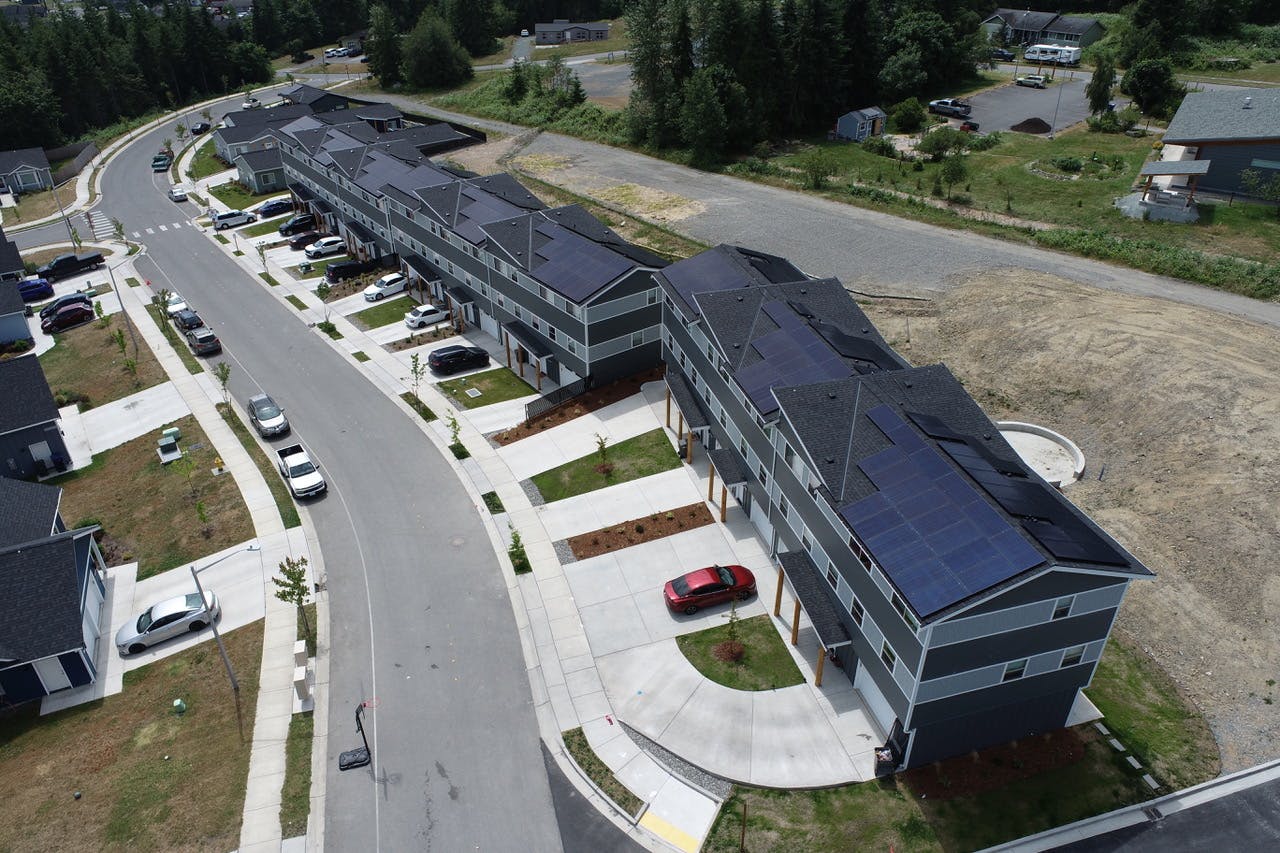 The first Swinomish microgrid powers tribal-owned afforable housing. (Source: Swinomish Indian Tribal Community)