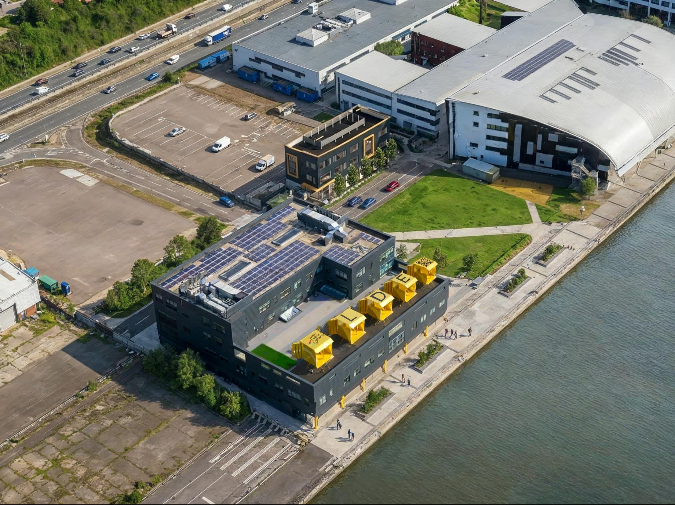 A rendering of the LDE UTC microgrid (Image courtesy of Hover Energy)