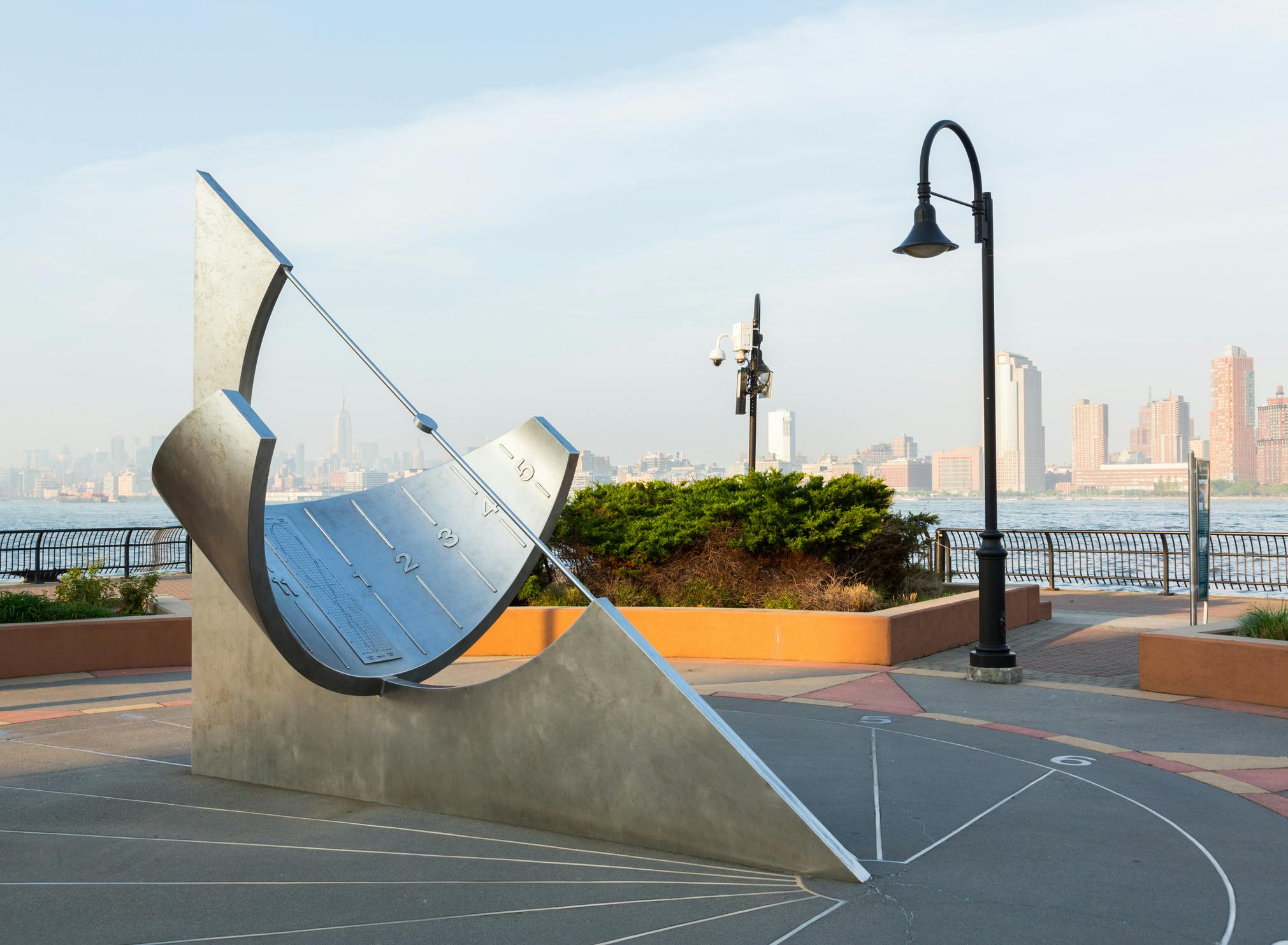 Equatorial Sundial at Jersey City Exchange Place. Image credit ID 31214159 &copy; Steveheap | Dreamstime.com