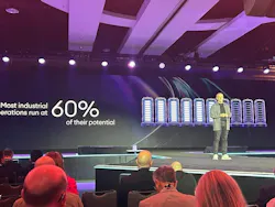 IFS CEO Mark Moffat speaks at the company's Unleashed event in Orlando. Image credit Rod Walton